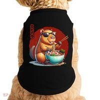 Capybara Funny Ramen Capybara Rodent Kawaii Anime Doggie Tank thumb 0