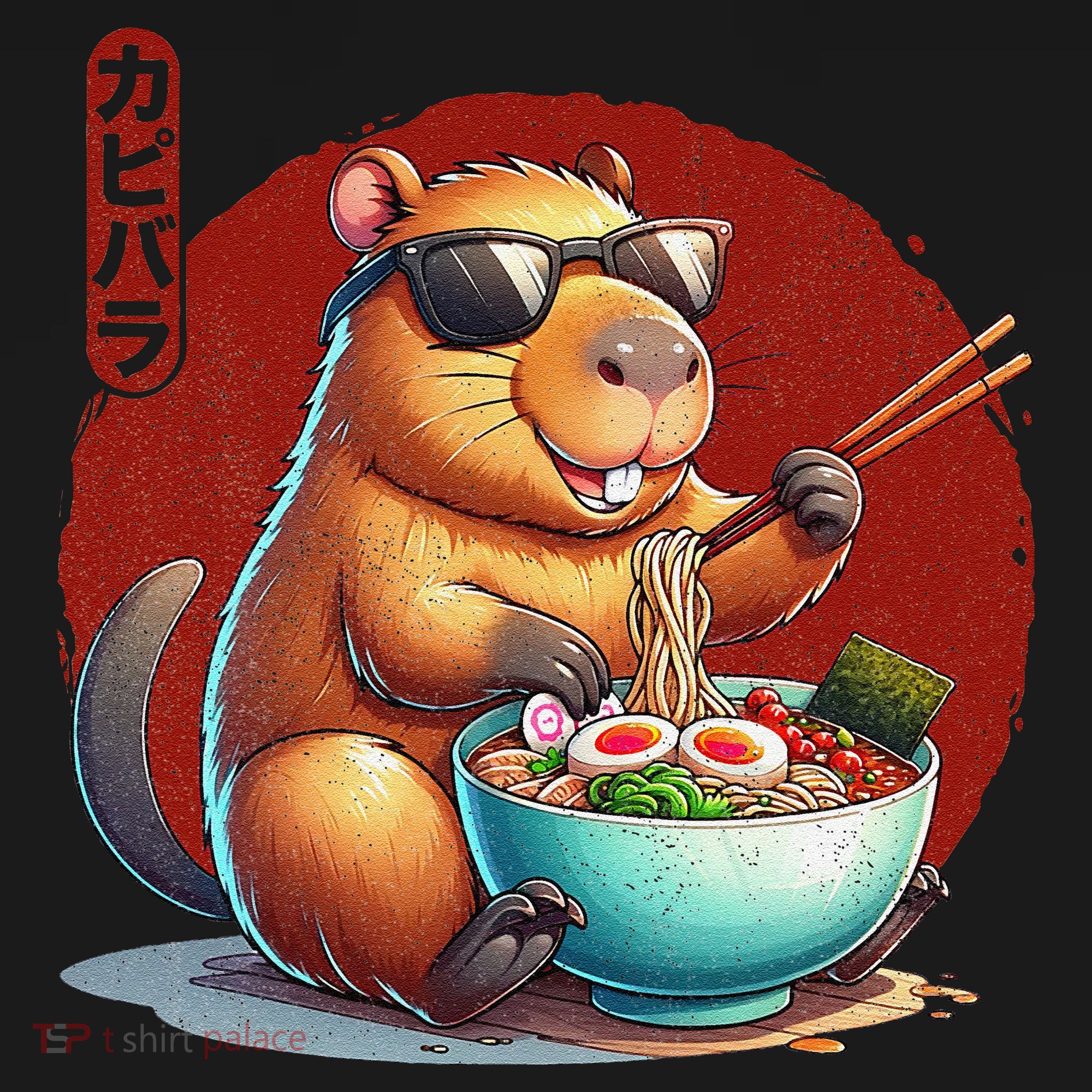 Capybara Funny Ramen Capybara Rodent Kawaii Anime Apron