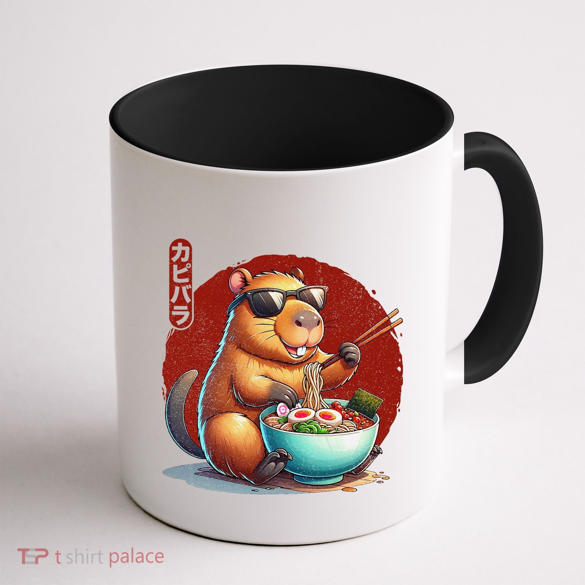 Capybara Funny Ramen Capybara Rodent Kawaii Anime Coffee Mug
