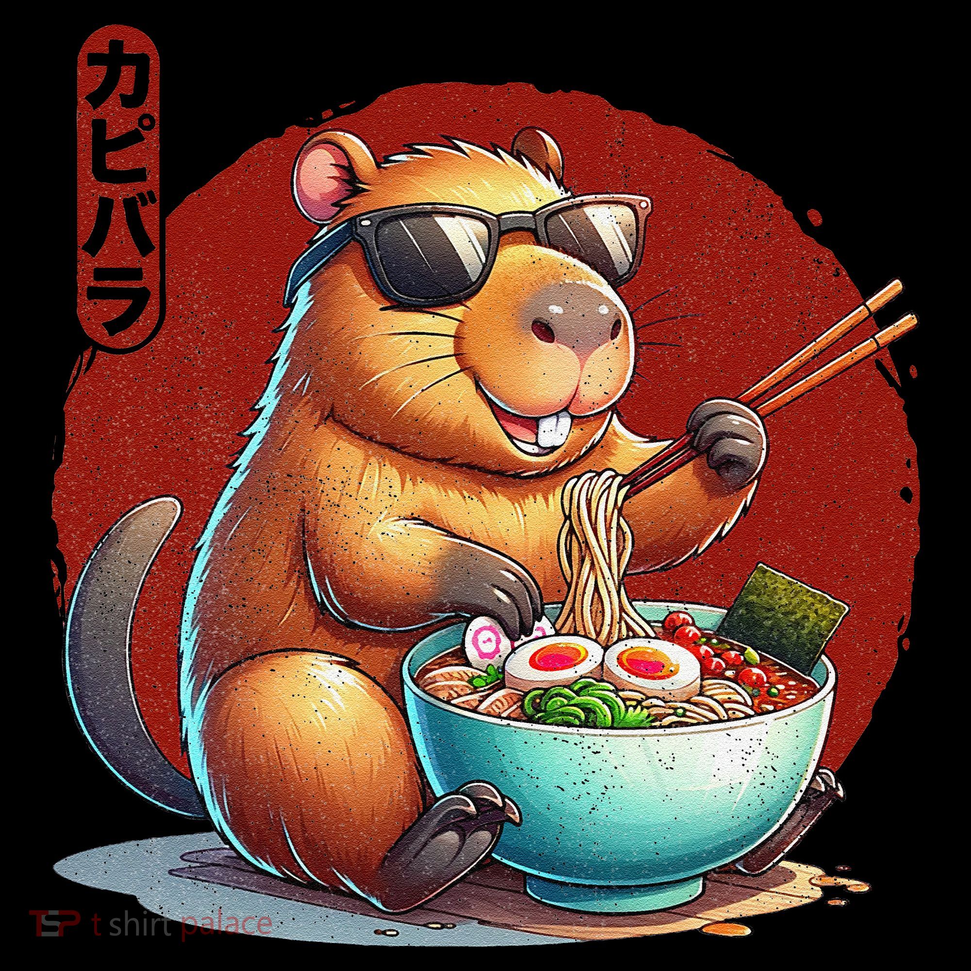 Capybara Funny Ramen Capybara Rodent Kawaii Anime Coffee Mug