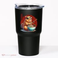 Capybara Funny Ramen Capybara Rodent Kawaii Anime Tumbler thumb 0