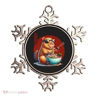 Capybara Funny Ramen Capybara Rodent Kawaii Anime Ornament