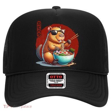 Capybara Funny Ramen Capybara Rodent Kawaii Anime Hat