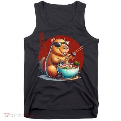 Capybara Funny Ramen Capybara Rodent Kawaii Anime Tank Top