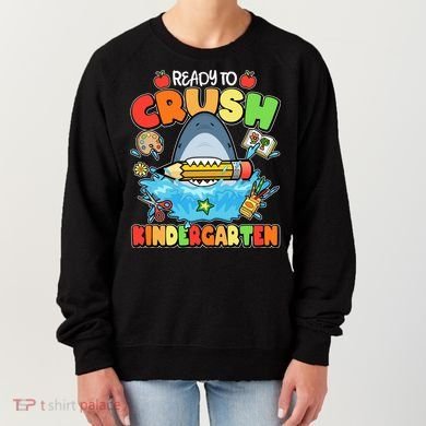 Cute Funny Ready To Crush Kindergarten School Shark Women's Sweatshirt