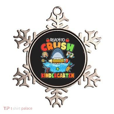 Cute Funny Ready To Crush Kindergarten School Shark Ornament