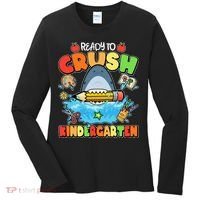 Cute Funny Ready To Crush Kindergarten School Shark Women's Long Sleeve Shirt thumb 0