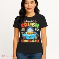 Cute Funny Ready To Crush Kindergarten School Shark Women's T-Shirt thumb 4