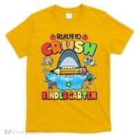 Cute Funny Ready To Crush Kindergarten School Shark T-Shirt thumb 0