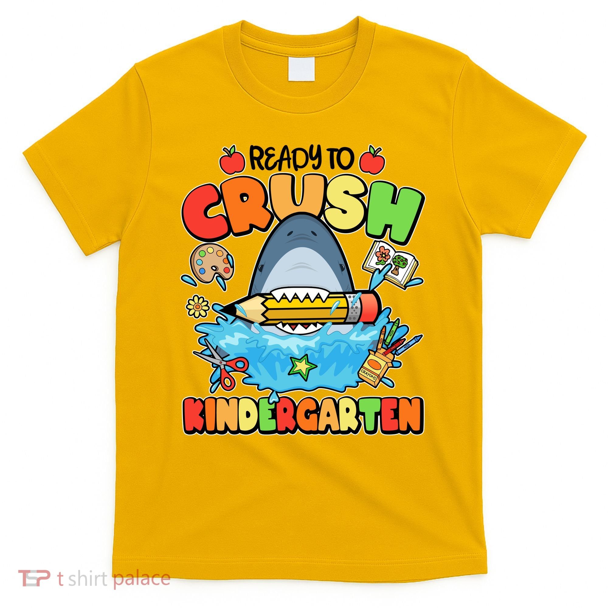 Cute Funny Ready To Crush Kindergarten School Shark T-Shirt