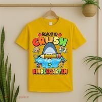 Cute Funny Ready To Crush Kindergarten School Shark T-Shirt thumb 2