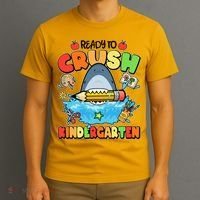 Cute Funny Ready To Crush Kindergarten School Shark T-Shirt thumb 3