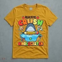 Cute Funny Ready To Crush Kindergarten School Shark T-Shirt thumb 5
