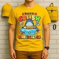 Cute Funny Ready To Crush Kindergarten School Shark T-Shirt thumb 6