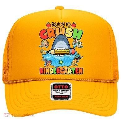 Cute Funny Ready To Crush Kindergarten School Shark Hat