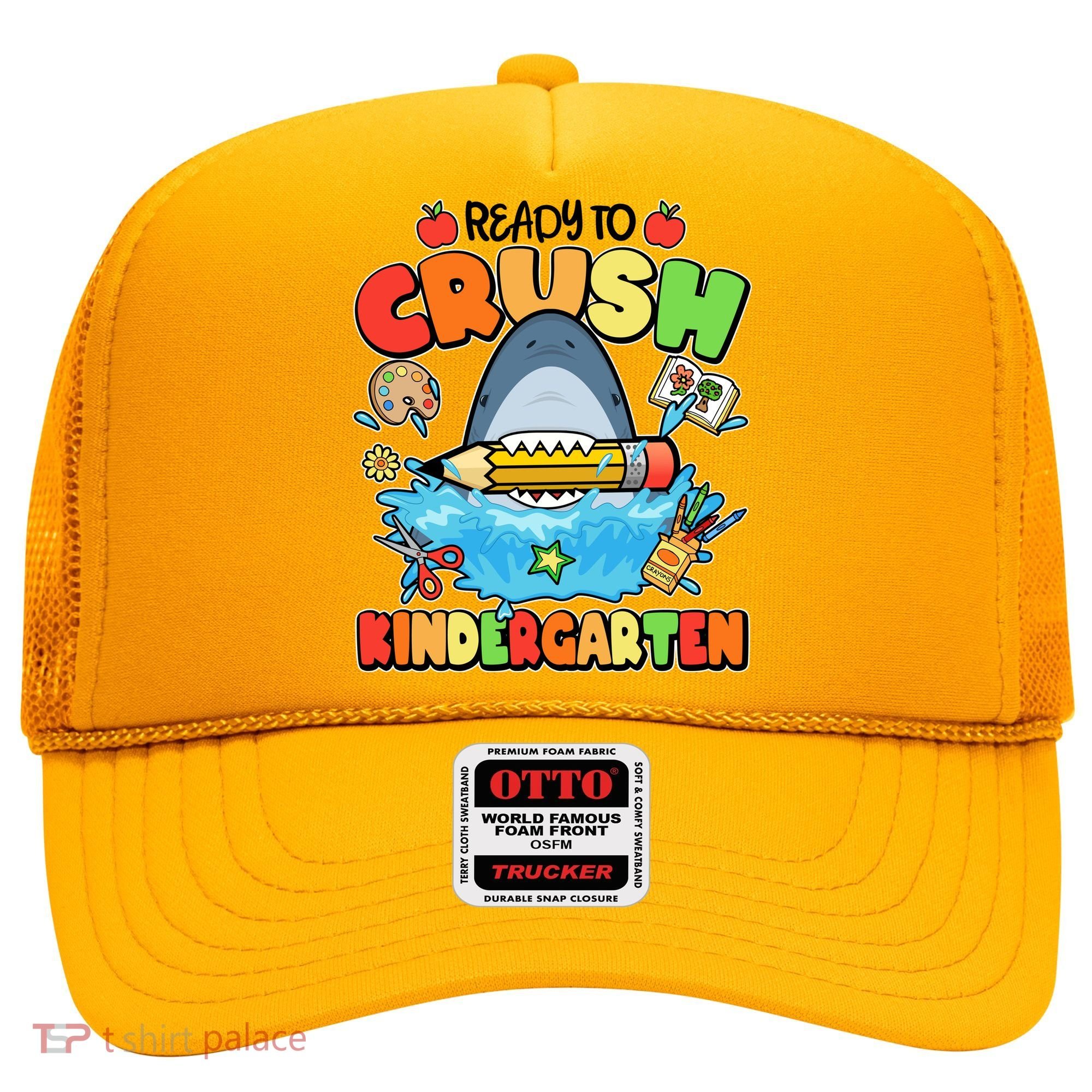 Cute Funny Ready To Crush Kindergarten School Shark Hat