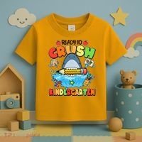 Cute Funny Ready To Crush Kindergarten School Shark Toddler T-Shirt thumb 3