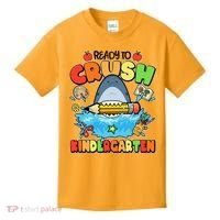 Cute Funny Ready To Crush Kindergarten School Shark Kids T-Shirt thumb 0