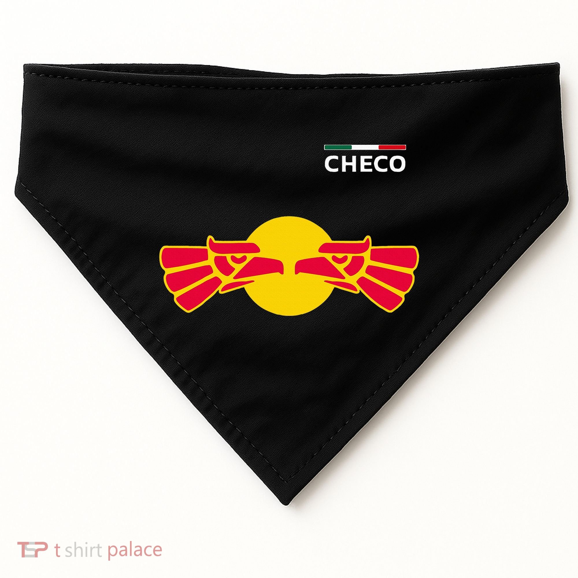 Checo Formula Racing Driver Fan Team Funny Hecho En Mexico USA-Made Doggie Bandana