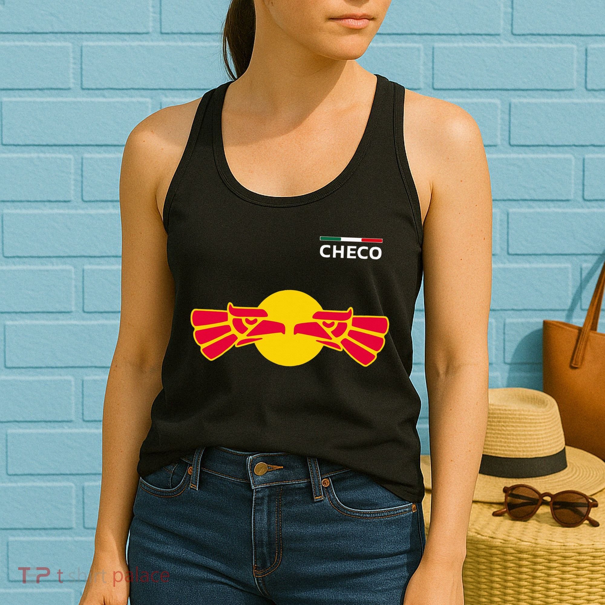 Checo Formula Racing Driver Fan Team Funny Hecho En Mexico Women's Tank Top