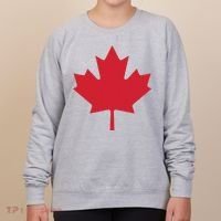 Canadian Flag Red Maple Leaf Canada Day Women's Sweatshirt thumb 0
