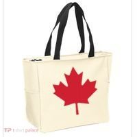 Canadian Flag Red Maple Leaf Canada Day Tote Bag thumb 2