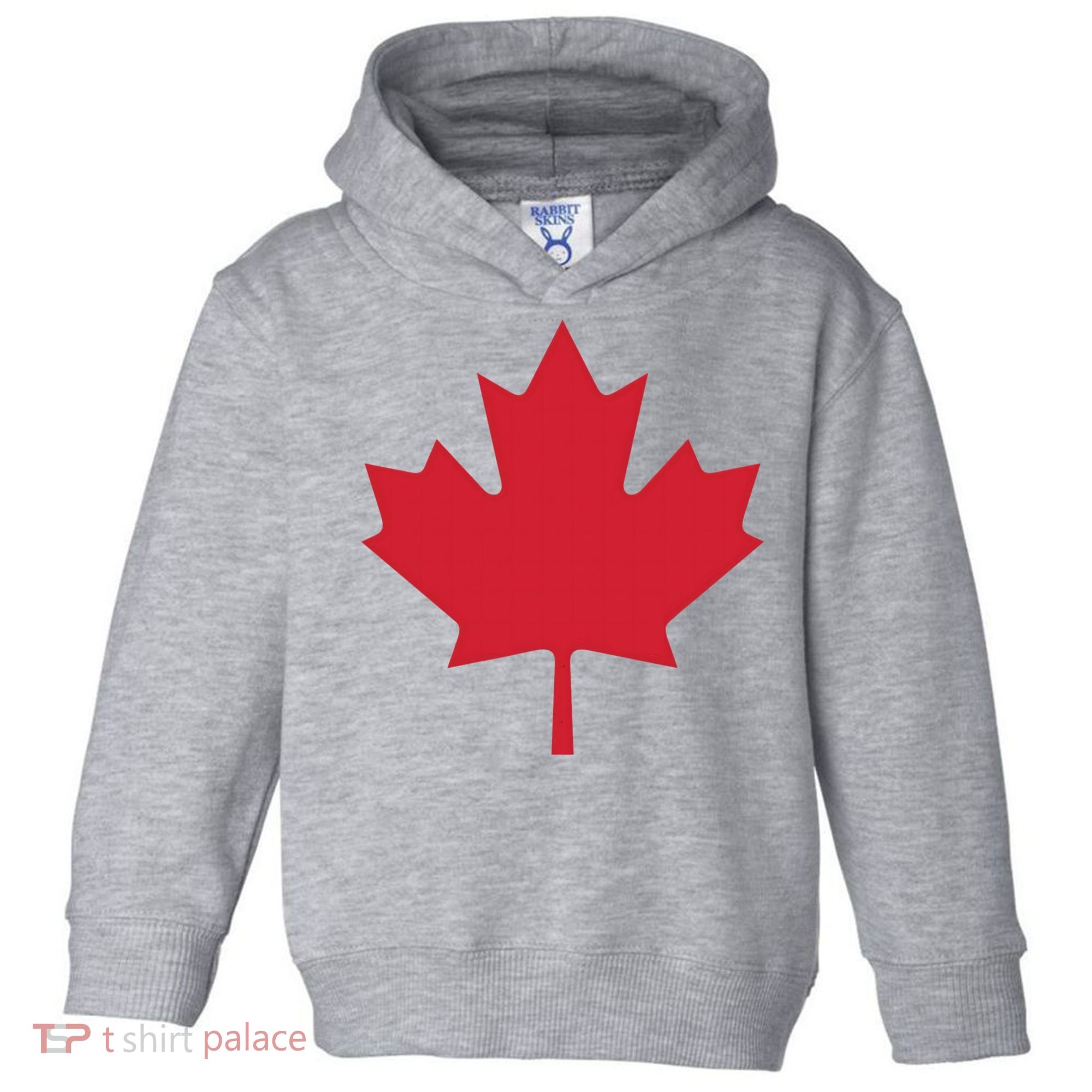 Canadian Flag Red Maple Leaf Canada Day Toddler Hoodie