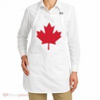 Canadian Flag Red Maple Leaf Canada Day Apron thumb 2