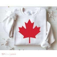 Canadian Flag Red Maple Leaf Canada Day Sweatshirt thumb 2