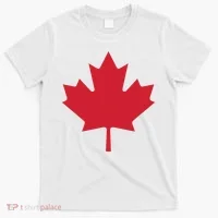 Canadian Flag Red Maple Leaf Canada Day T-Shirt thumb 0