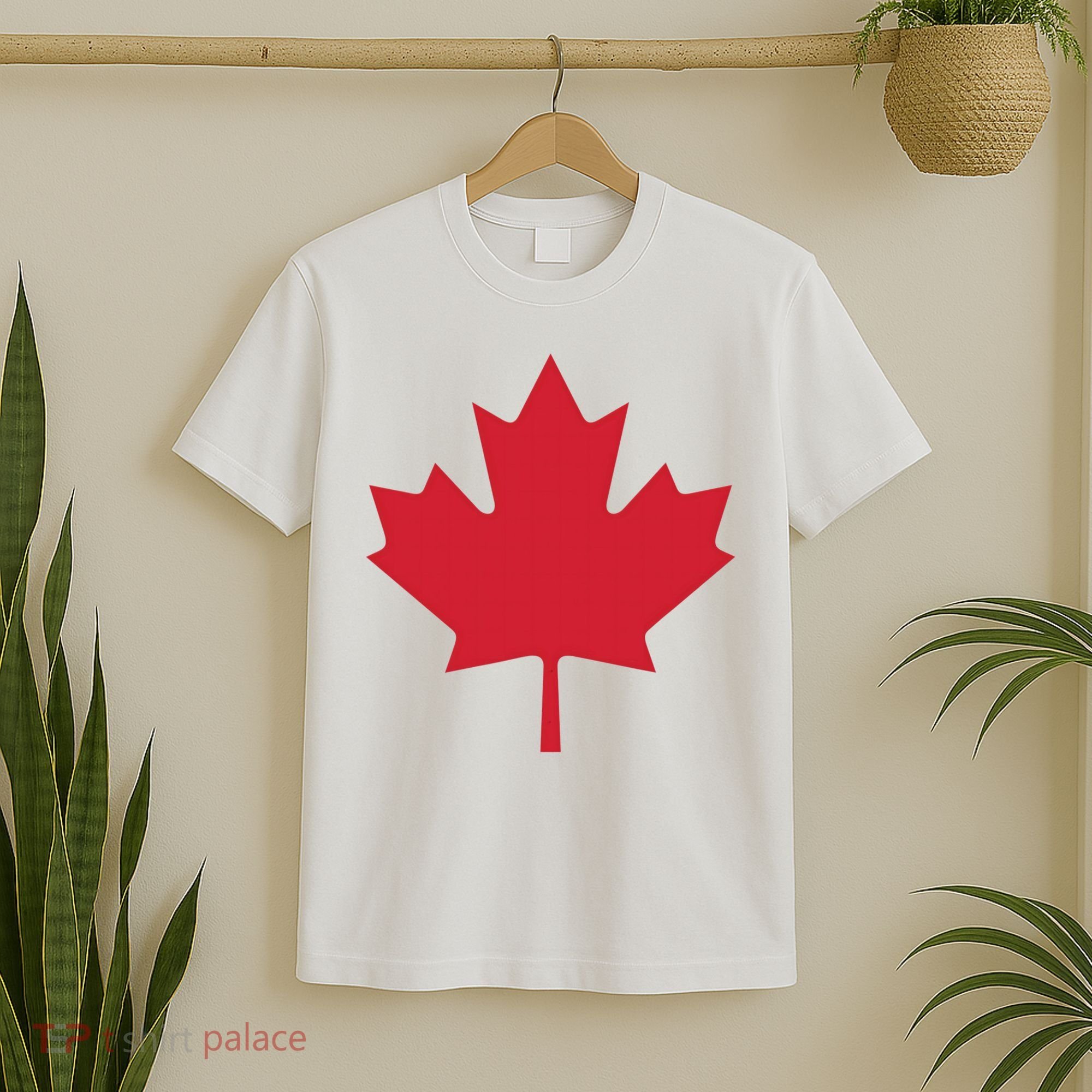 Canadian Flag Red Maple Leaf Canada Day T-Shirt