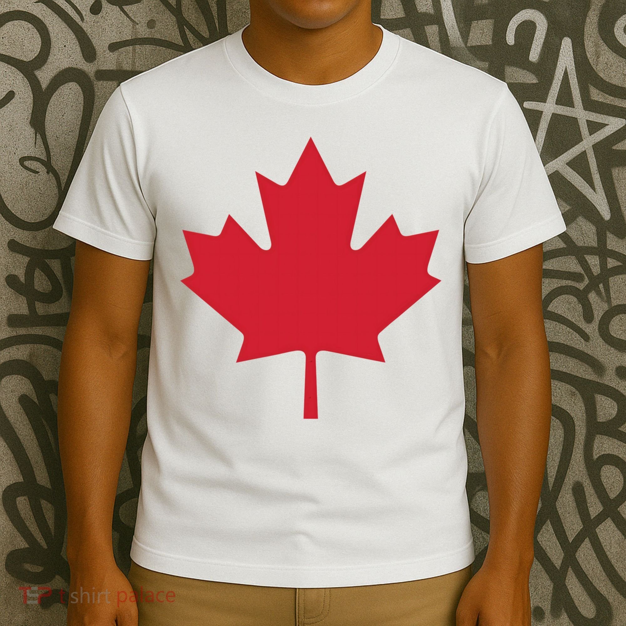 Canadian Flag Red Maple Leaf Canada Day T-Shirt