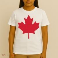 Canadian Flag Red Maple Leaf Canada Day T-Shirt thumb 4