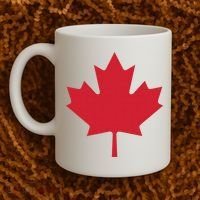 Canadian Flag Red Maple Leaf Canada Day Coffee Mug thumb 2