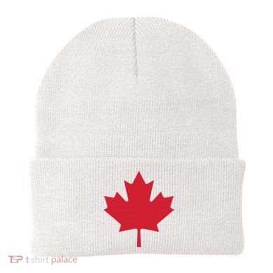 Canadian Flag Red Maple Leaf Canada Day Beanie