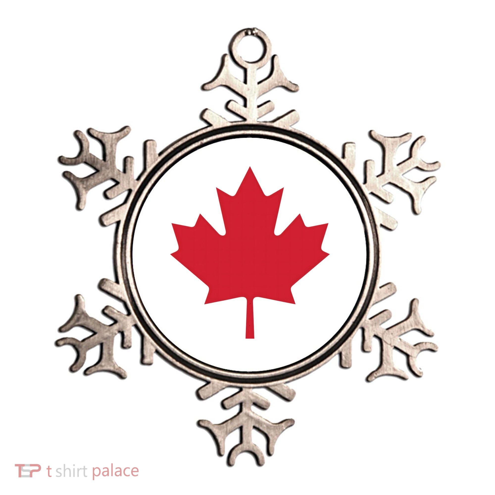 Canadian Flag Red Maple Leaf Canada Day Ornament