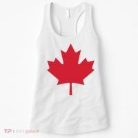 Canadian Flag Red Maple Leaf Canada Day Women's Tank Top thumb 0