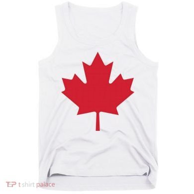 Canadian Flag Red Maple Leaf Canada Day Tank Top