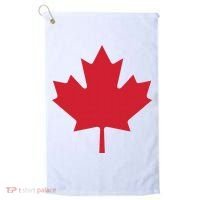 Canadian Flag Red Maple Leaf Canada Day Golf Towel thumb 0