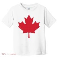 Canadian Flag Red Maple Leaf Canada Day Toddler T-Shirt thumb 0