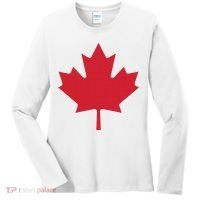 Canadian Flag Red Maple Leaf Canada Day Women's Long Sleeve Shirt thumb 0