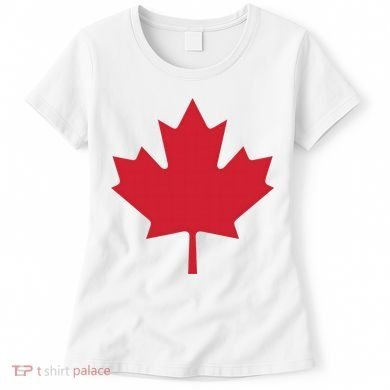Canadian Flag Red Maple Leaf Canada Day Women's T-Shirt