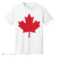 Canadian Flag Red Maple Leaf Canada Day Kids T-Shirt thumb 0
