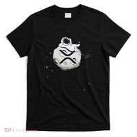 Cryptocurrency Fun Relaxing Space Man On Xrp Crypto Moon T-Shirt thumb 0