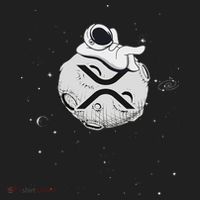 Cryptocurrency Fun Relaxing Space Man On Xrp Crypto Moon Beanie thumb 2