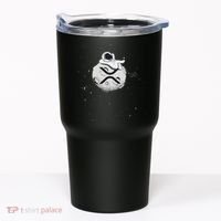 Cryptocurrency Fun Relaxing Space Man On Xrp Crypto Moon Tumbler thumb 0