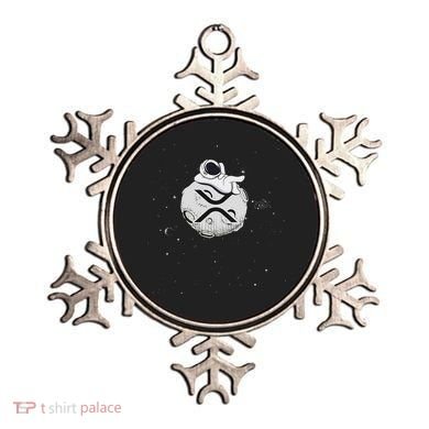 Cryptocurrency Fun Relaxing Space Man On Xrp Crypto Moon Ornament