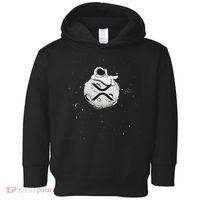 Cryptocurrency Fun Relaxing Space Man On Xrp Crypto Moon Toddler Hoodie thumb 0