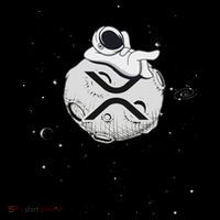 Cryptocurrency Fun Relaxing Space Man On Xrp Crypto Moon Toddler Hoodie thumb 2