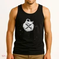 Cryptocurrency Fun Relaxing Space Man On Xrp Crypto Moon Tank Top thumb 3